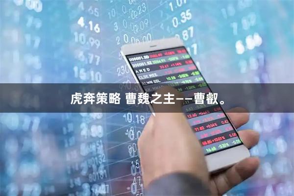 虎奔策略 曹魏之主——曹叡。